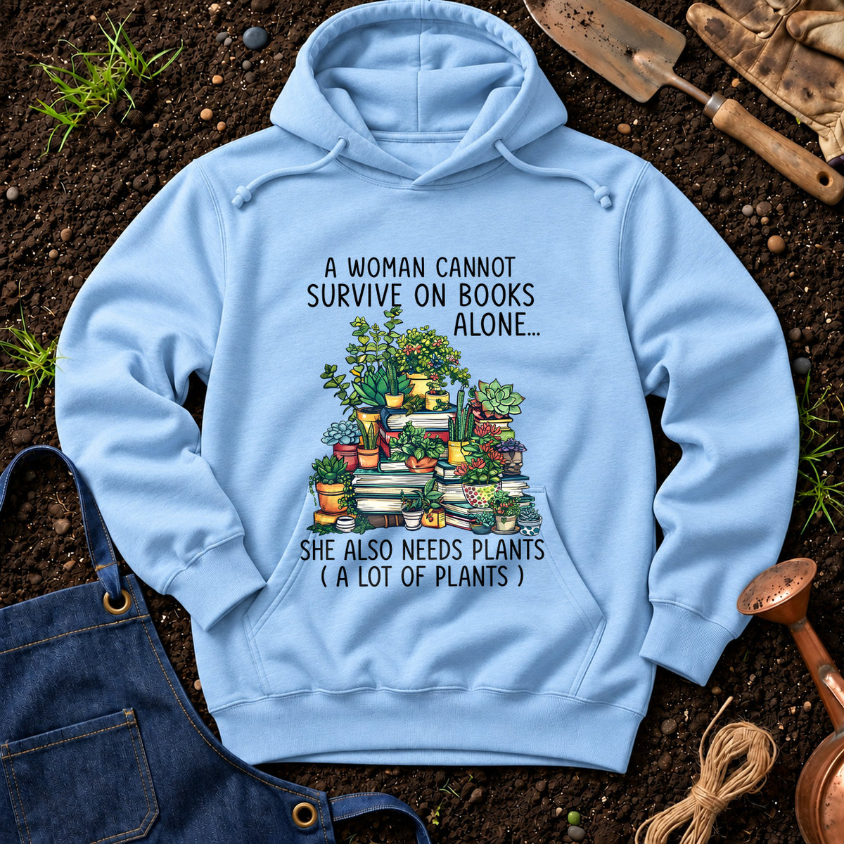 A Woman Cannot Survive On Books Alone She Also Needs Plants 01