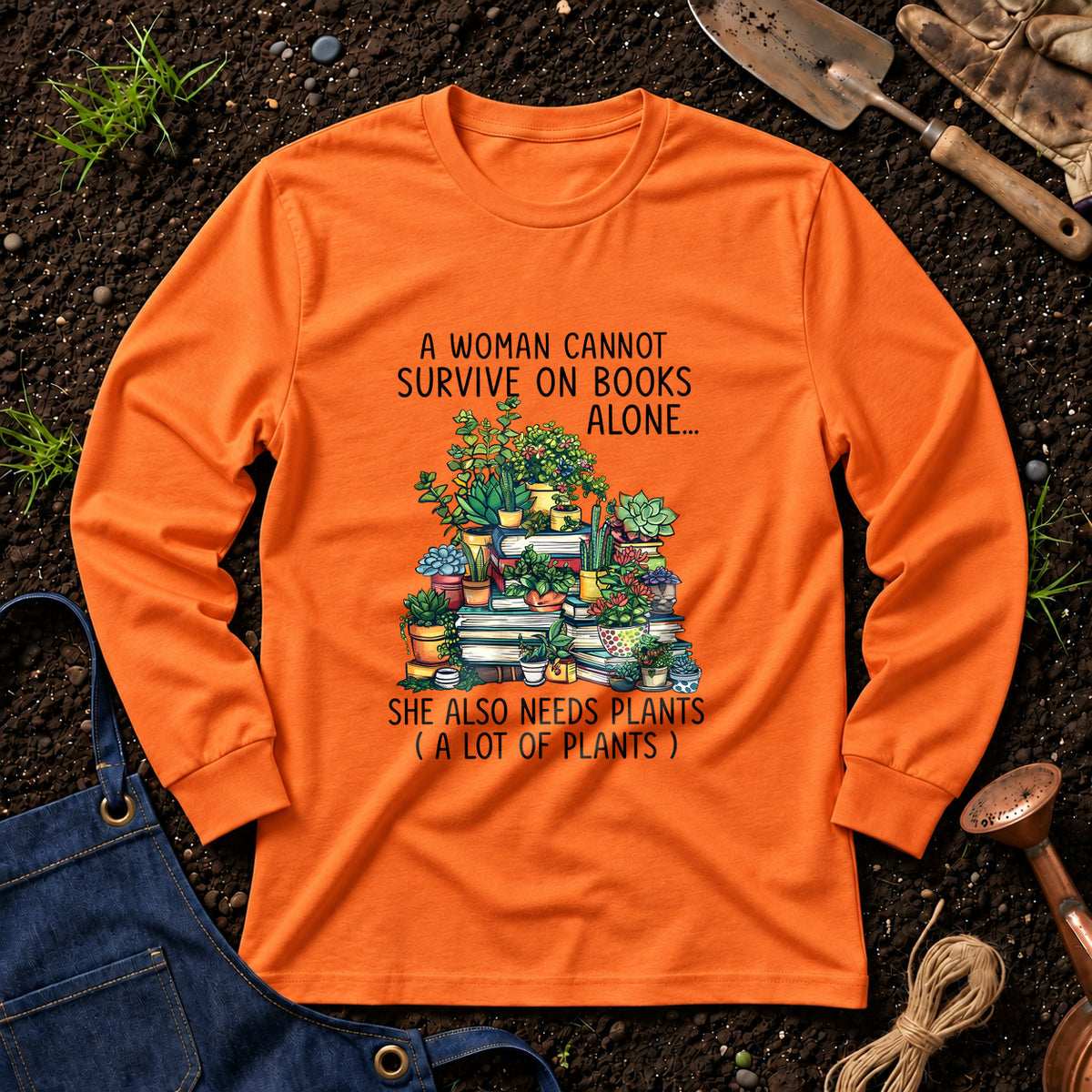 A Woman Cannot Survive On Books Alone She Also Needs Plants 01