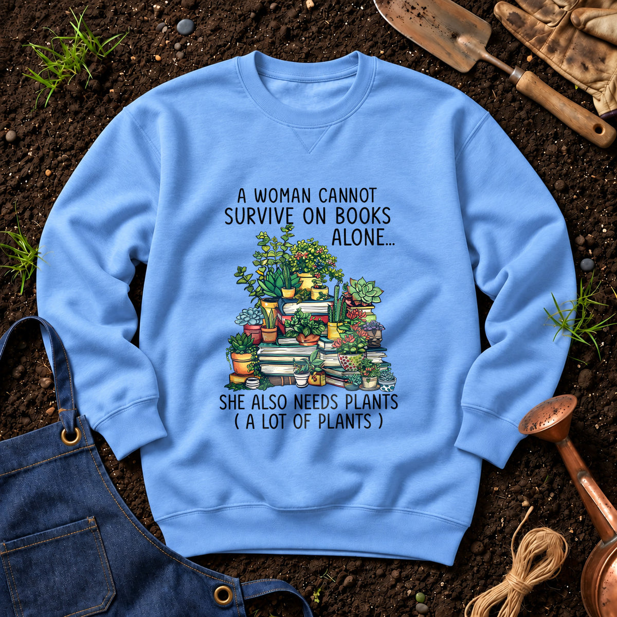 A Woman Cannot Survive On Books Alone She Also Needs Plants 01