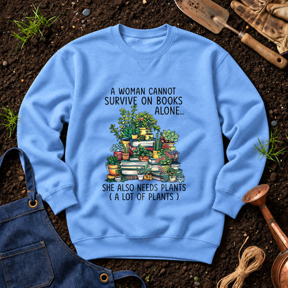 A Woman Cannot Survive On Books Alone She Also Needs Plants 01