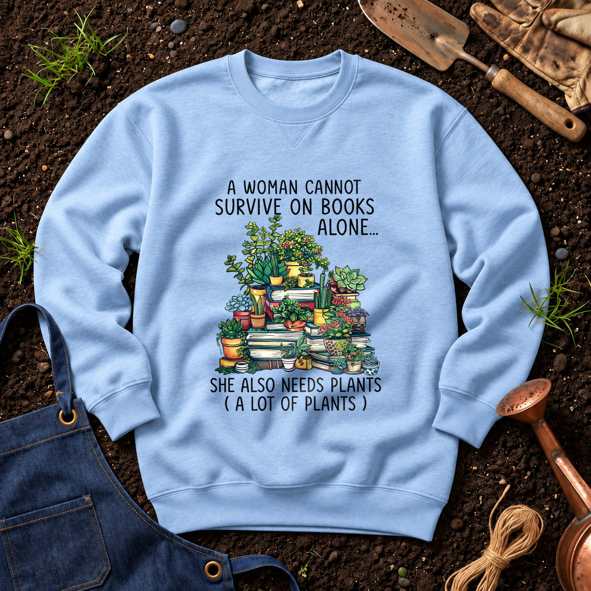 A Woman Cannot Survive On Books Alone She Also Needs Plants 01