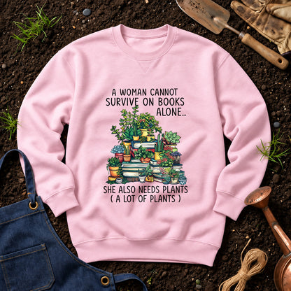 A Woman Cannot Survive On Books Alone She Also Needs Plants 01