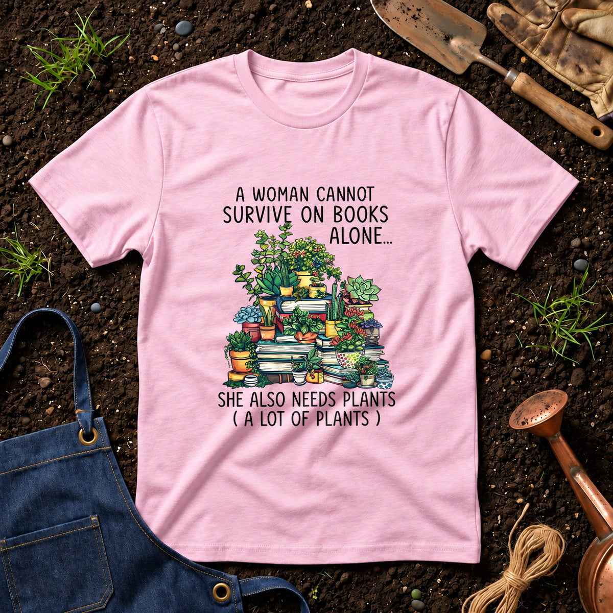 A Woman Cannot Survive On Books Alone She Also Needs Plants 01
