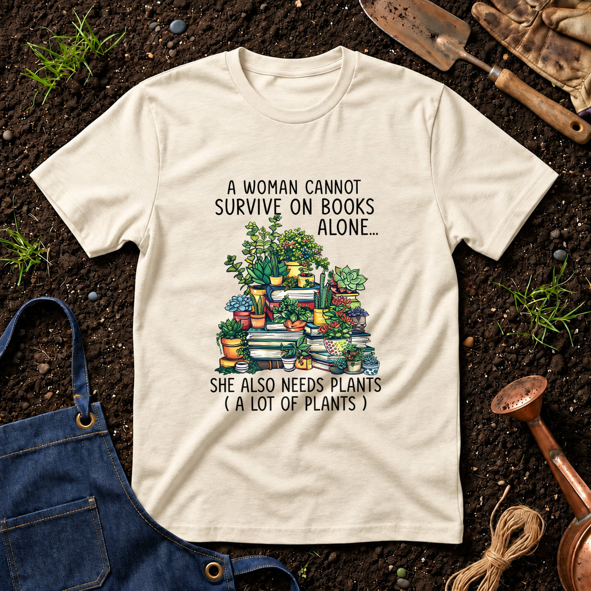 A Woman Cannot Survive On Books Alone She Also Needs Plants 01
