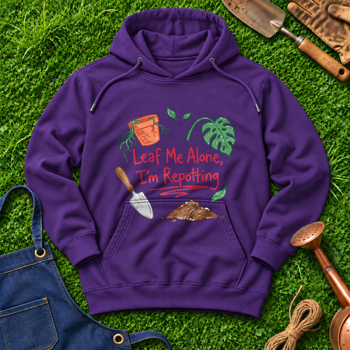 Leaf Me Alone I'm Repotting 01