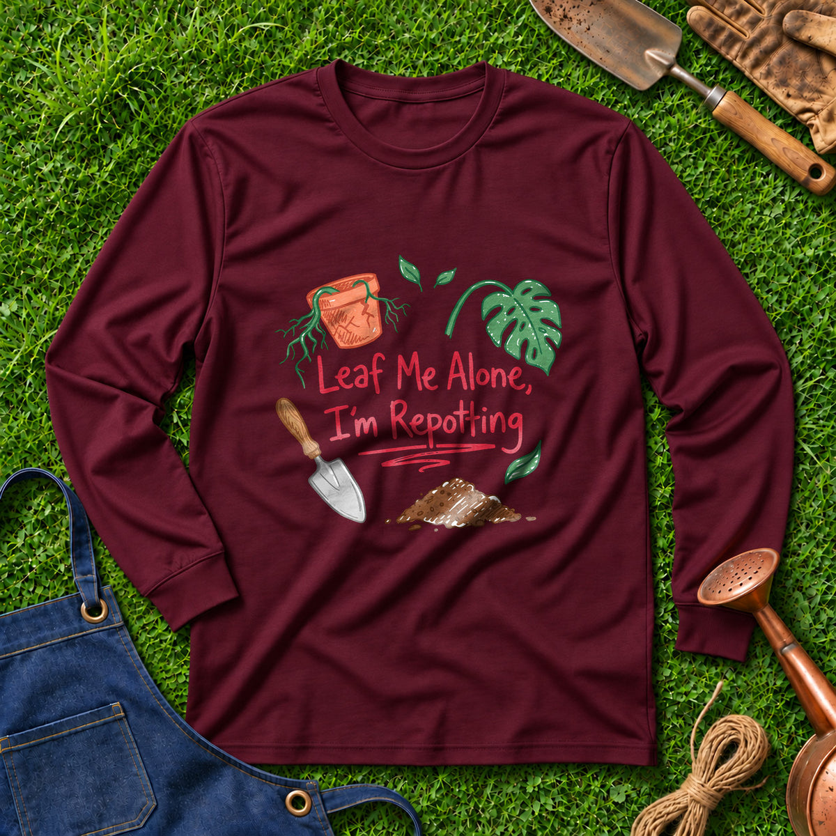 Leaf Me Alone I'm Repotting 01