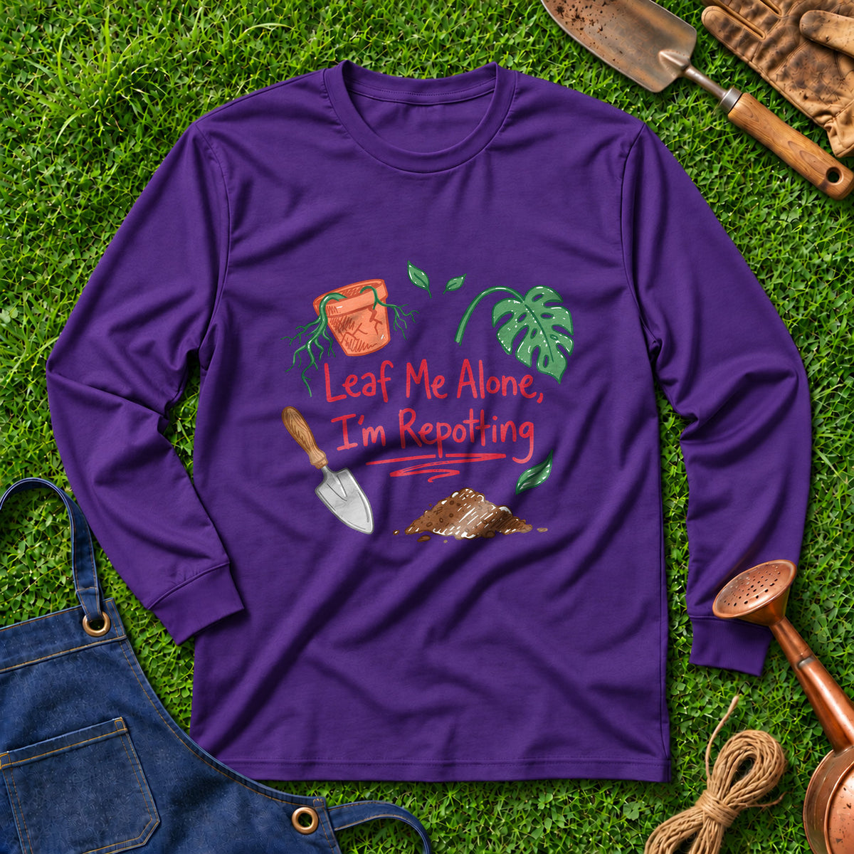 Leaf Me Alone I'm Repotting 01